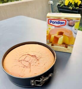 Pondan chiffon cheese cake